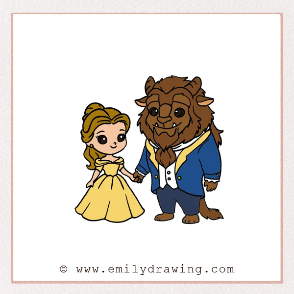 Preview of Beauty And The Beast drawing